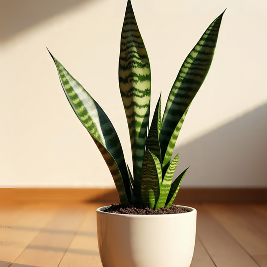 Potted snake plant