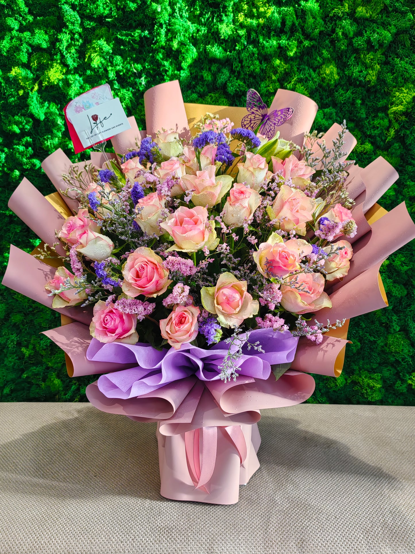 Silver Bloom Baby Pink