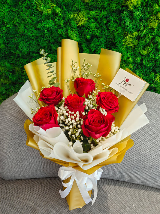 Six In Bloom Red